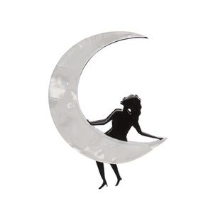 🌙 Erstwilder Paper Moon Brooch